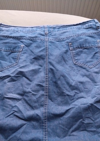 48 beden ince kot etek - Görsel 5