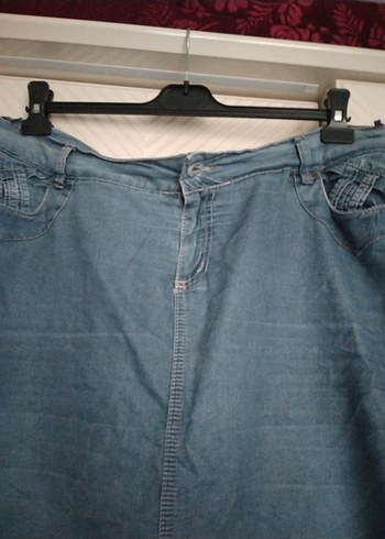 48 beden ince kot etek - Görsel 3