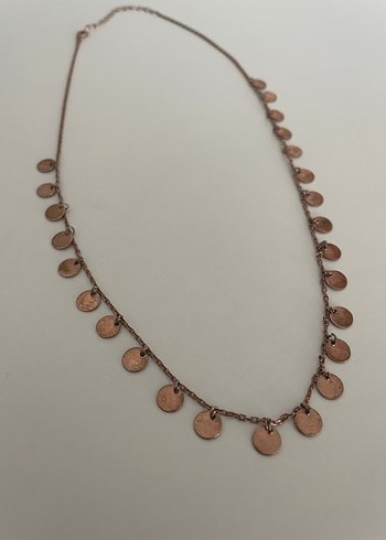 Minimalist Pul Detaylı Gümüş Kolye - Görsel 2