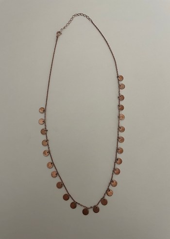 Minimalist Pul Detaylı Gümüş Kolye - Görsel 5