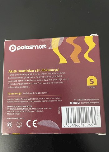 Altın Renkli Akıllı Saat Charm Seti - Görsel 2