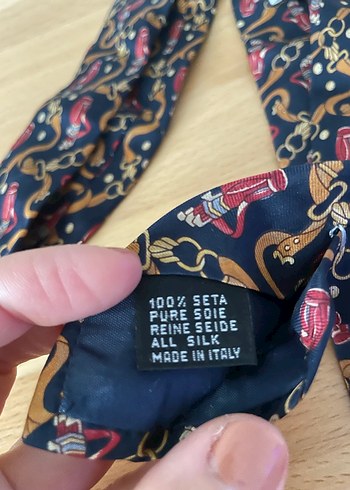 Yüzde yüz ipek Made in Italy, Giorgio Redaelli marka kravat - Görsel 4