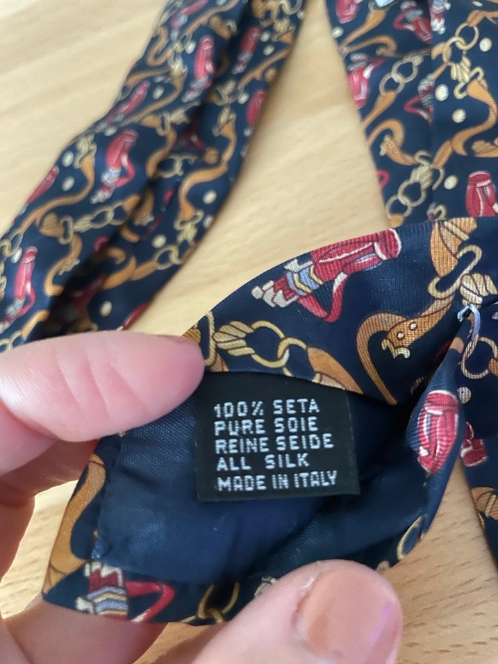 Yüzde yüz ipek Made in Italy, Giorgio Redaelli marka kravat - Görsel 4