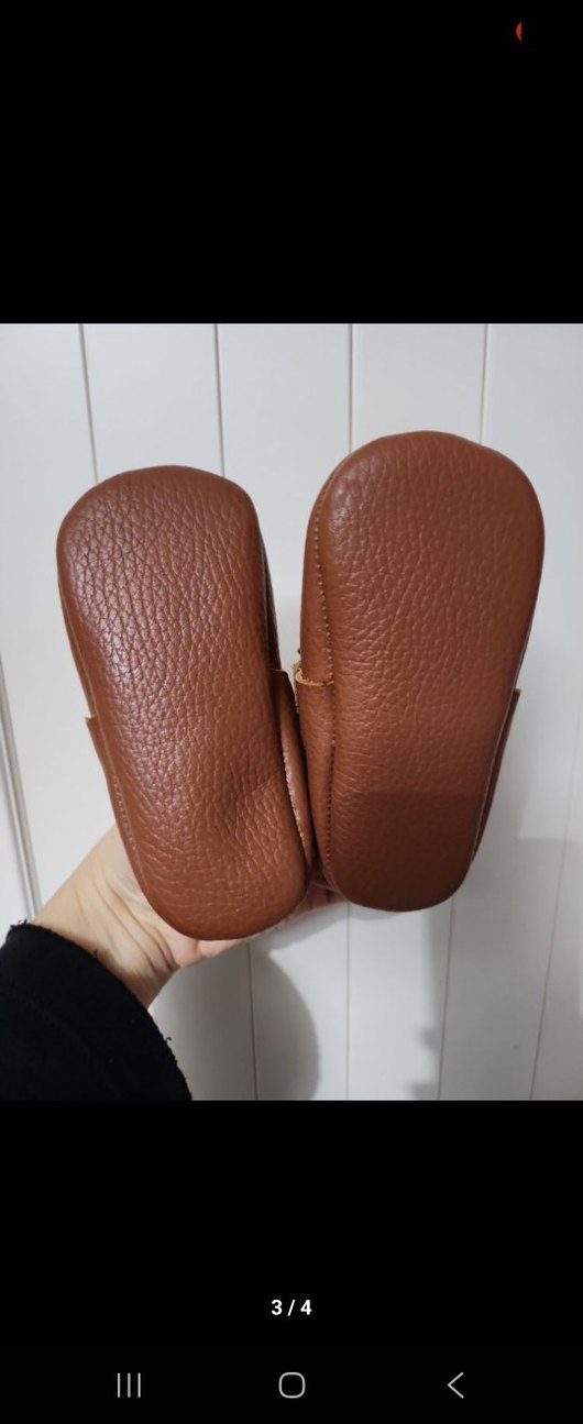 Kahverengi Deri Bebek İlk Adım Ayakkabısı - Görsel 2