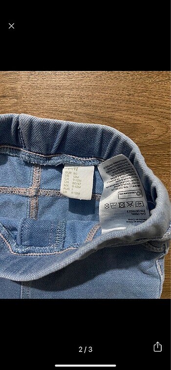 H&M H&M likralı bebek kot tayt jean pantolon