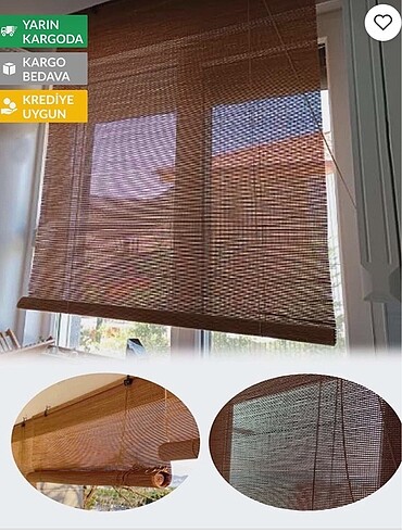  Beden Bambu stor perde 150x180 tek adet