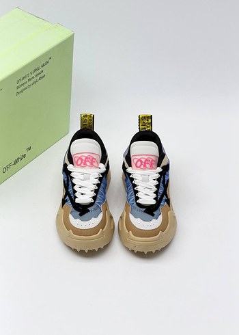 Off-White Renkli Bloklu Sneaker