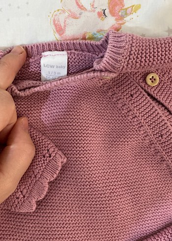 Pembe Triko Bebek Kız Takımı Uzun Kollu - Görsel 3