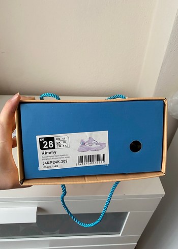 Kız Çocuk Mor Tie-Dye Sneaker Velcro - Görsel 5