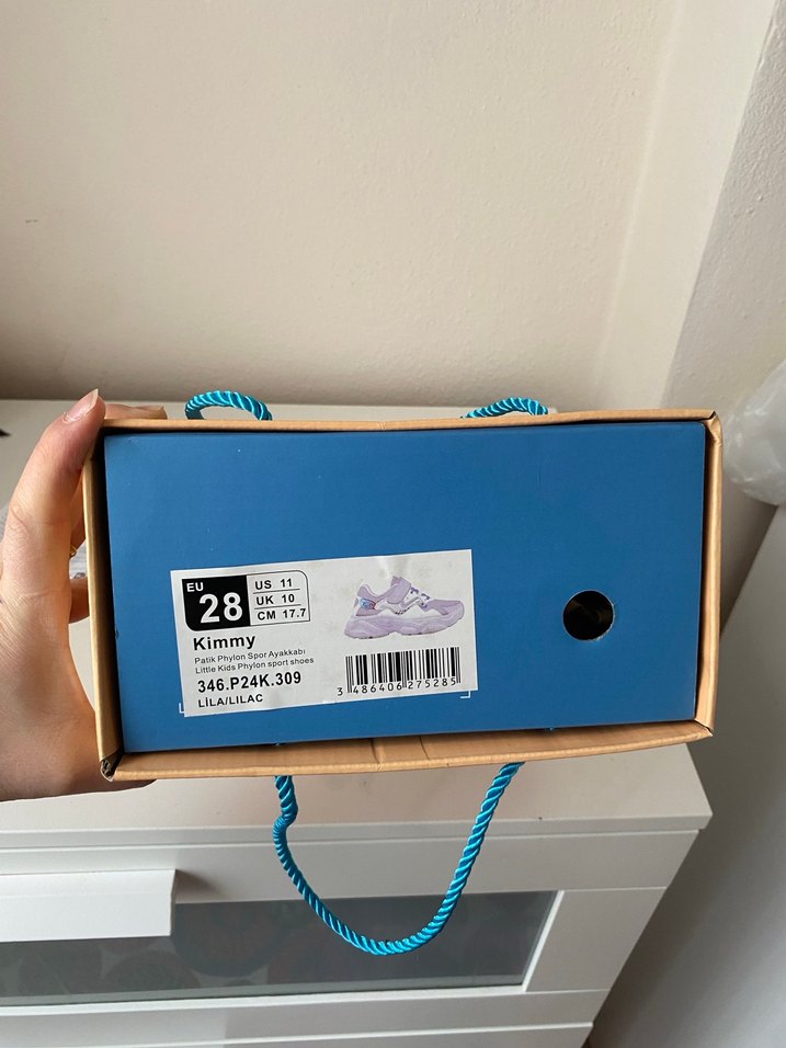 Kız Çocuk Mor Tie-Dye Sneaker Velcro - Görsel 5