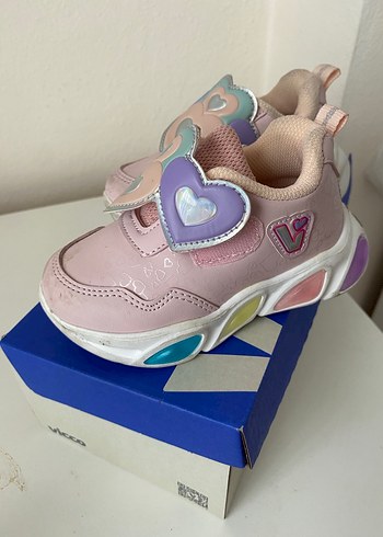 Vicco Kız Çocuk Pembe Işıklı Spor Ayakkabı - Görsel 2