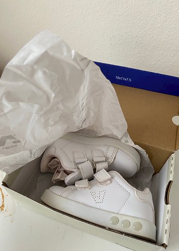 Vicco Kız Çocuk Beyaz Cırt Cırtlı Spor Ayakkabı - Görsel 7