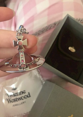 Vivienne Westwood Vivienne Westwood Pembe Zincirli Midi Kolye