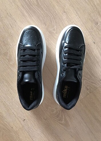38 Beden siyah Renk Sıfır sneakers