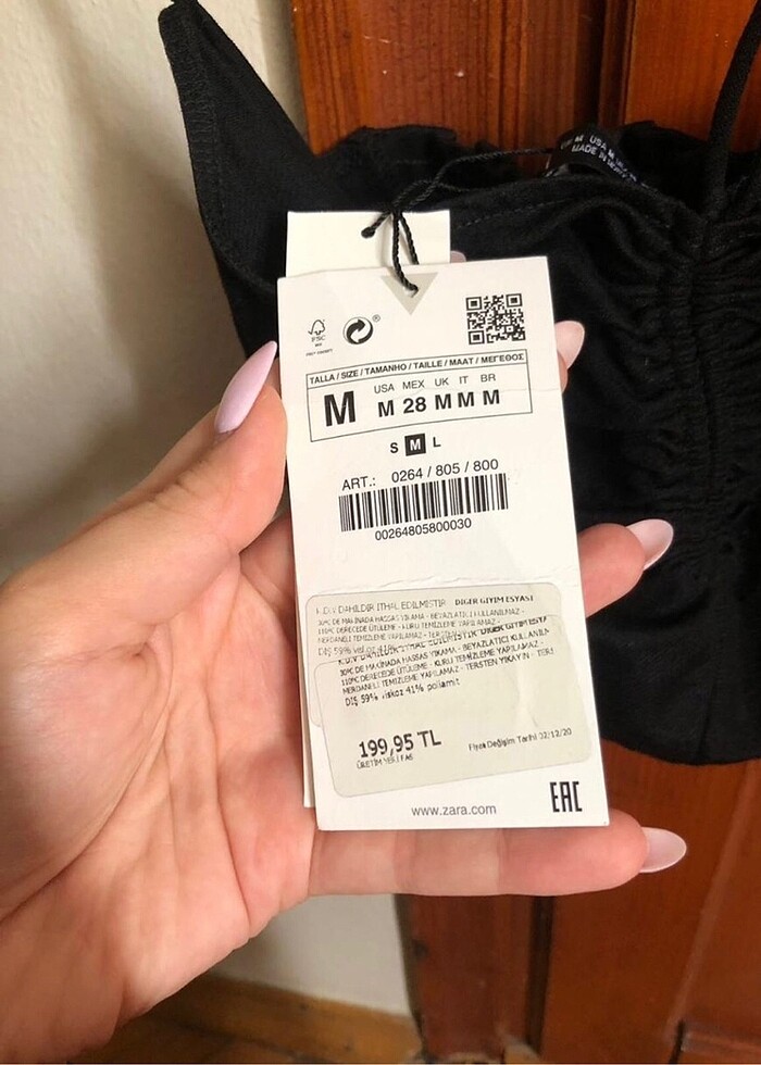 Zara büzgülü crop top - Görsel 4