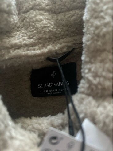 Stradivarius kadın kürklü deri mont - Görsel 3