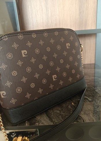 Beden kahverengi Renk Zincir Detaylı Kahverengi Deri Kadın Çanta