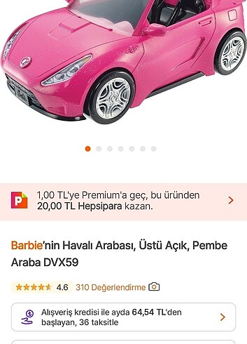 Barbie arabası