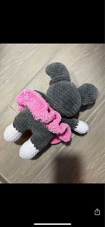 Diğer Oyuncak amigurumi el yapımı fare pembe etekli