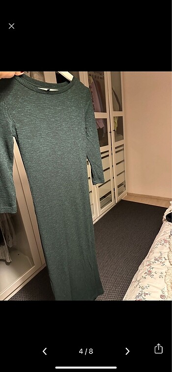 s Beden yeşil Renk Stradivarius yeşil elbise