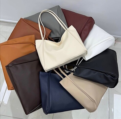Beden siyah Renk Siyah basic düz büyük kol çantası