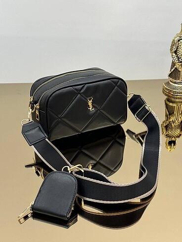 Ysl siyah askılı baget çanta kol çantası