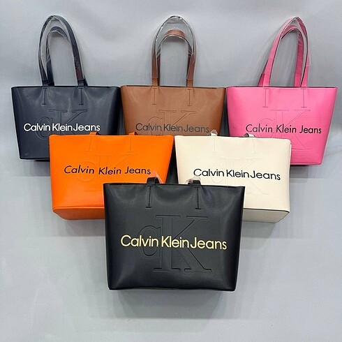 Beden siyah Renk Calvin Klein siyah büyük kol çantası