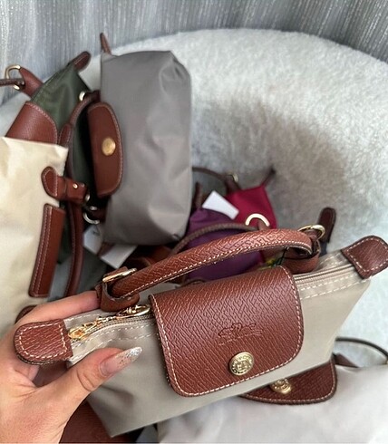 Longchamp Longchamp bej 0 no Xs kol çantası