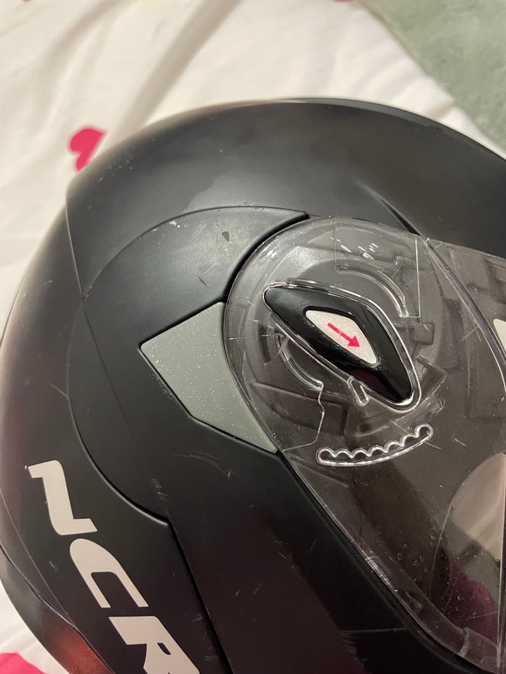 Kilitli Siyah NCR Biker Motosiklet Kaskı - Görsel 5