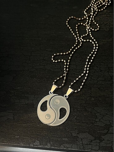 Ying yang çift kolye