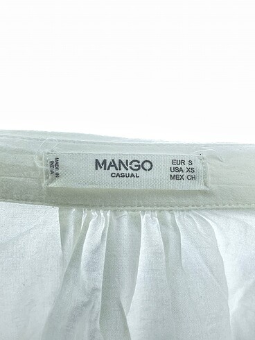 s Beden beyaz Renk Mango Gömlek %70 İndirimli.