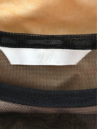 H&M Siyah H&M Tül Bluz