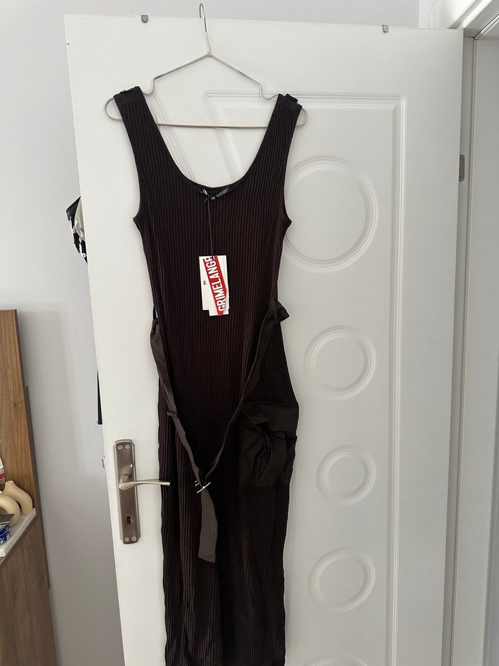 Siyah Kemerli elbise - Görsel 2