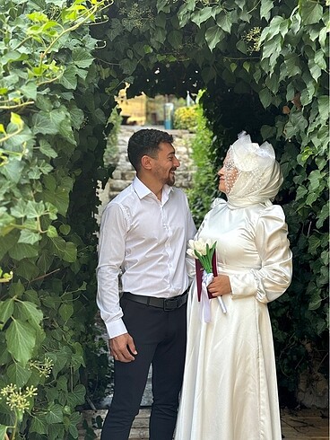 xl Beden beyaz Renk Nikah elbisesi