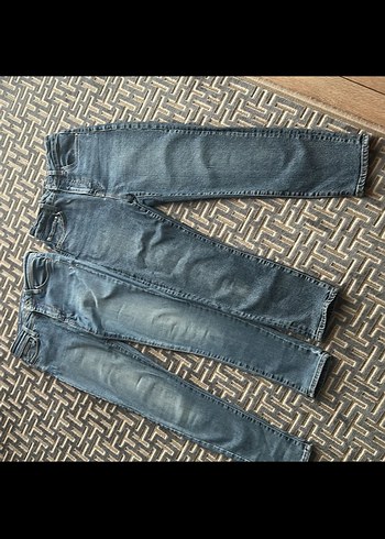 Kadın Mavi Normal Boy Sıkı Kesim Denim Jean