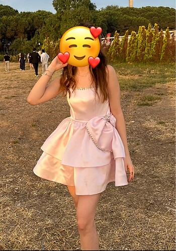 Alfabeta Mini Pembe Elbise
