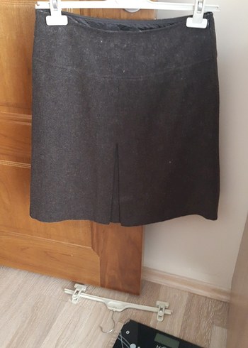 kahverengi a pile Mini Etek