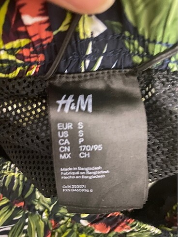 H&M Desenli Şort Mayo - Görsel 5