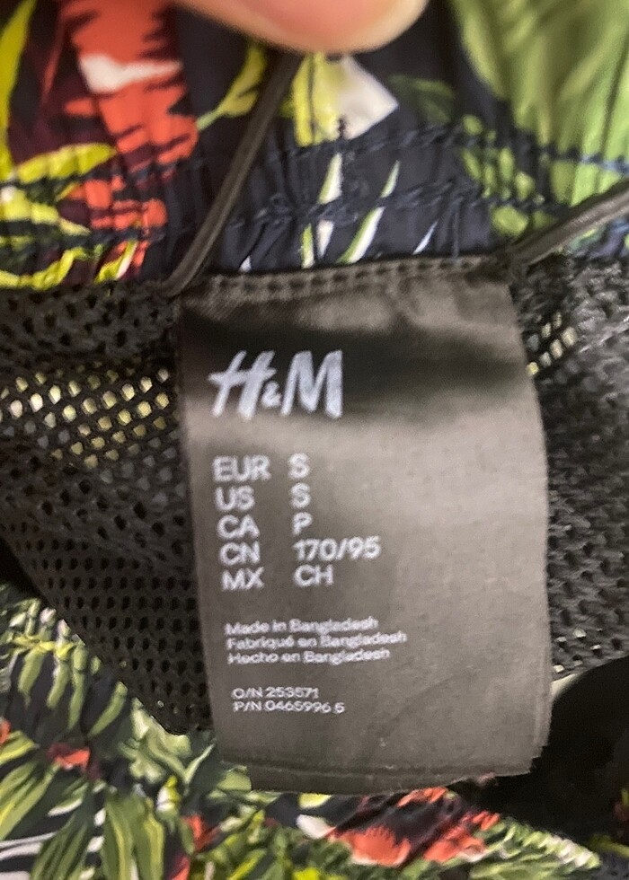 H&M Desenli Şort Mayo - Görsel 5