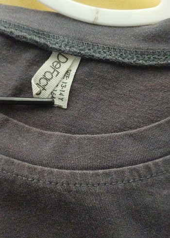 Gri kız Çocuk Kısa Kollu Baskılı Tişört - Görsel 3