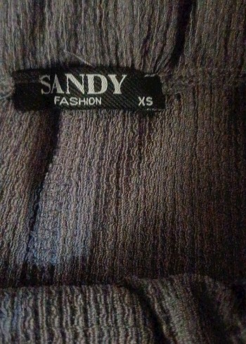 Gri Mini Etek, Fırfırlı, Salaş Kesim - Görsel 3