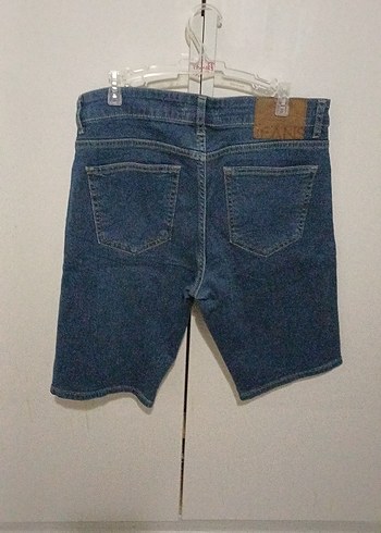 Erkek Koyu Mavi Regular Fit Kot Şort - Görsel 4