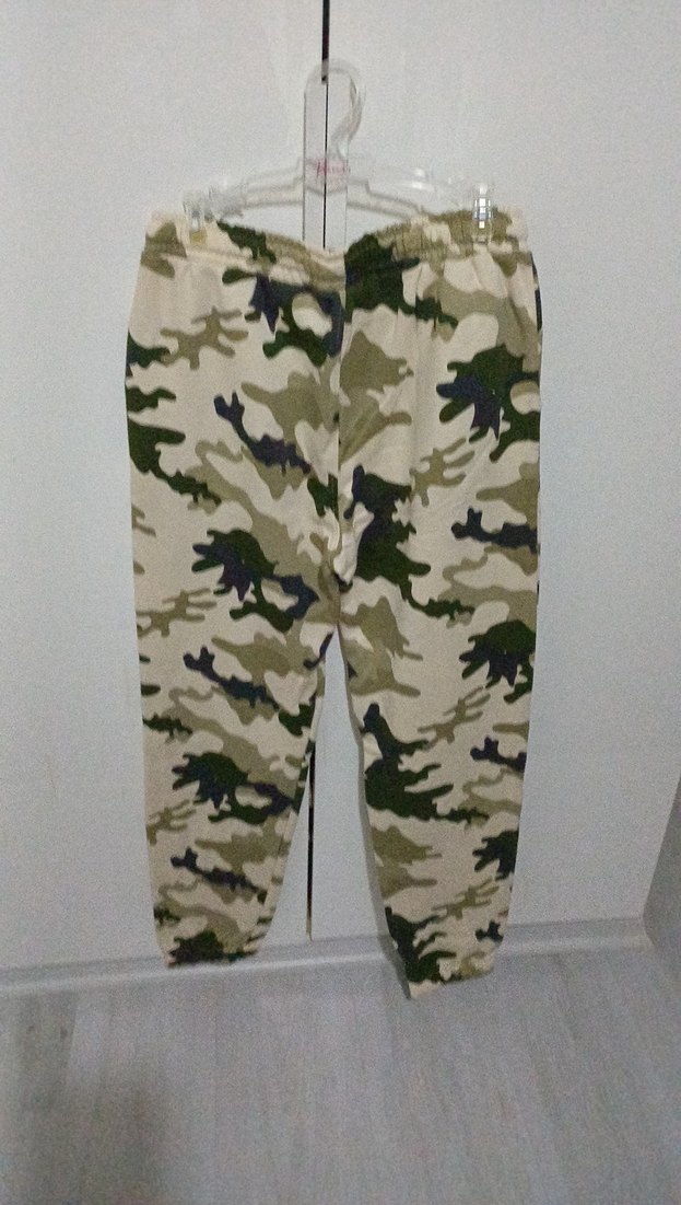 erkek Kamuflaj Desenli Rahat Kesim Pantolon - Görsel 3