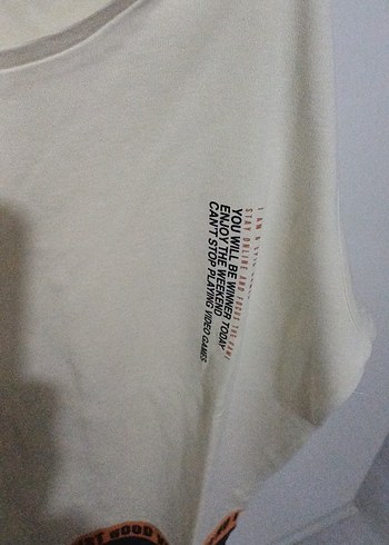 erkek cocuk Beyaz Baskılı Pamuk Sweatshirt - Görsel 3