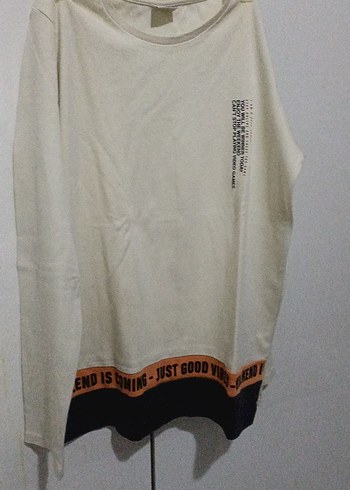 erkek cocuk Beyaz Baskılı Pamuk Sweatshirt - Görsel 4