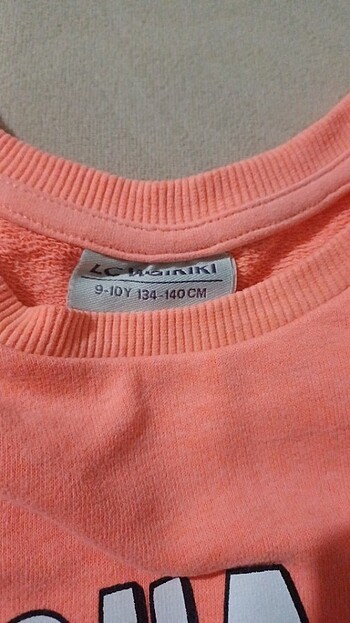 9 Yaş Beden turuncu Renk Sweatshirt 