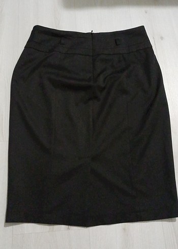 Kadın Siyah Midi Kalem Etek - Görsel 5