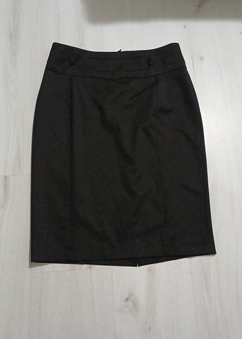 Kadın Siyah Midi Kalem Etek - Görsel 3