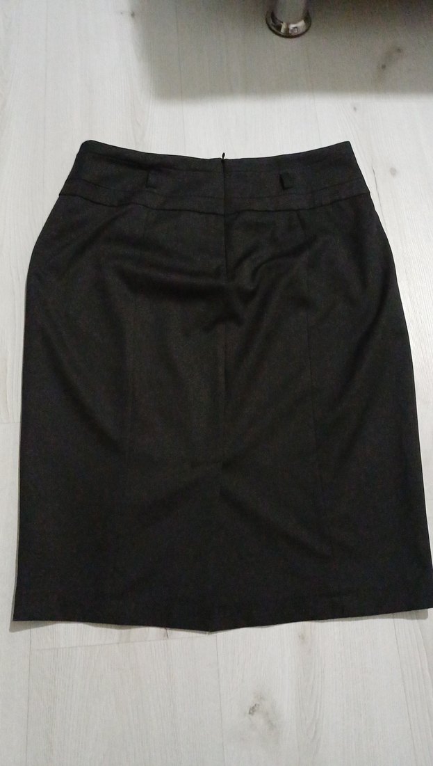 Kadın Siyah Midi Kalem Etek - Görsel 5