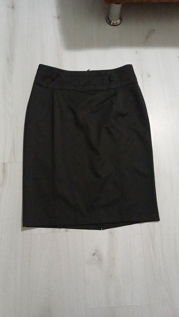 Kadın Siyah Midi Kalem Etek - Görsel 3